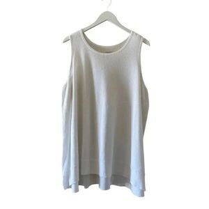 Style & Co Sport White Plus Size Solid White Basic Bohemian Festival 3X # 1221